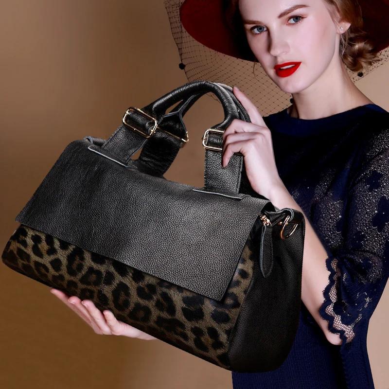Aidrani sac à main en cuir véritable 2025 sac de mode pour femmes premium imprimé léopard marque de