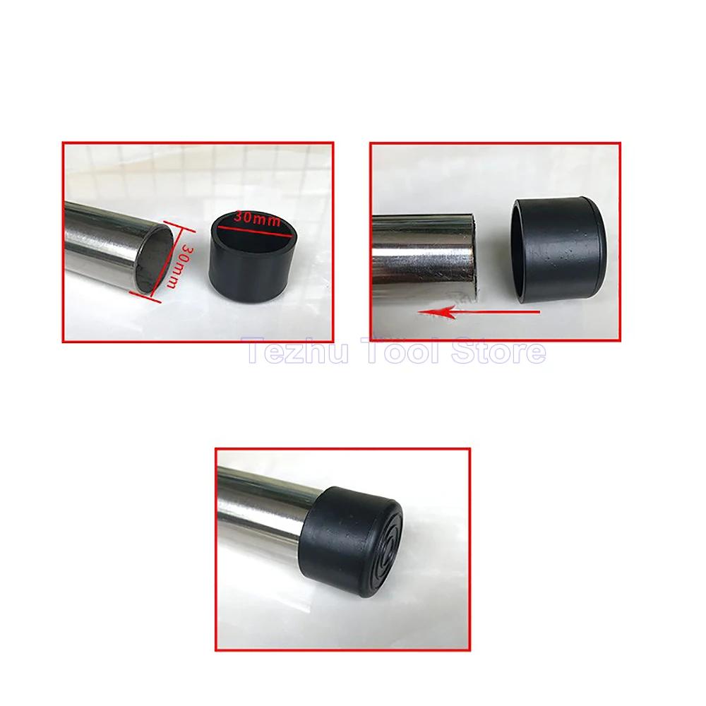 Juste de protection ronde en caoutchouc souple PVC noir, manchon de tuyau, capuchon de tube, coussin