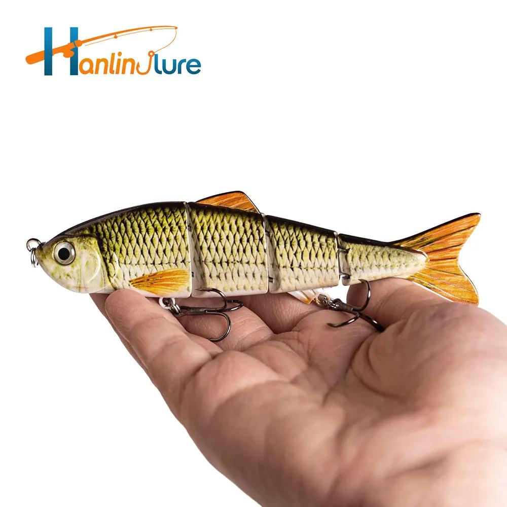 Ensemble de leurres de pêche articulés multi-segments 125mm/17g, 4 segments, type swimbait, crankbai