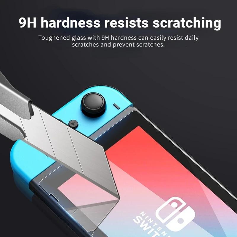 Film protecteur d'écran en verre OLED pour Nintendo Switch Lite, accessoires de protection, verre Gu