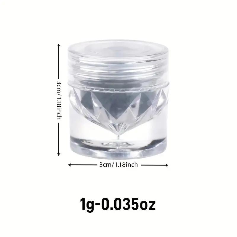 Poudre à ongles chromée pour Nail Art, glace transparente Aurora, haute brillance, perle arc-en-ciel