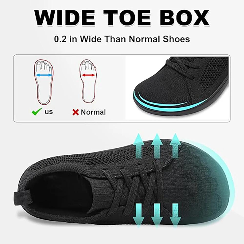 Chaussures pieds nus minimalistes unisexes, légères et respirantes, semelles zéro, chaussures de cou