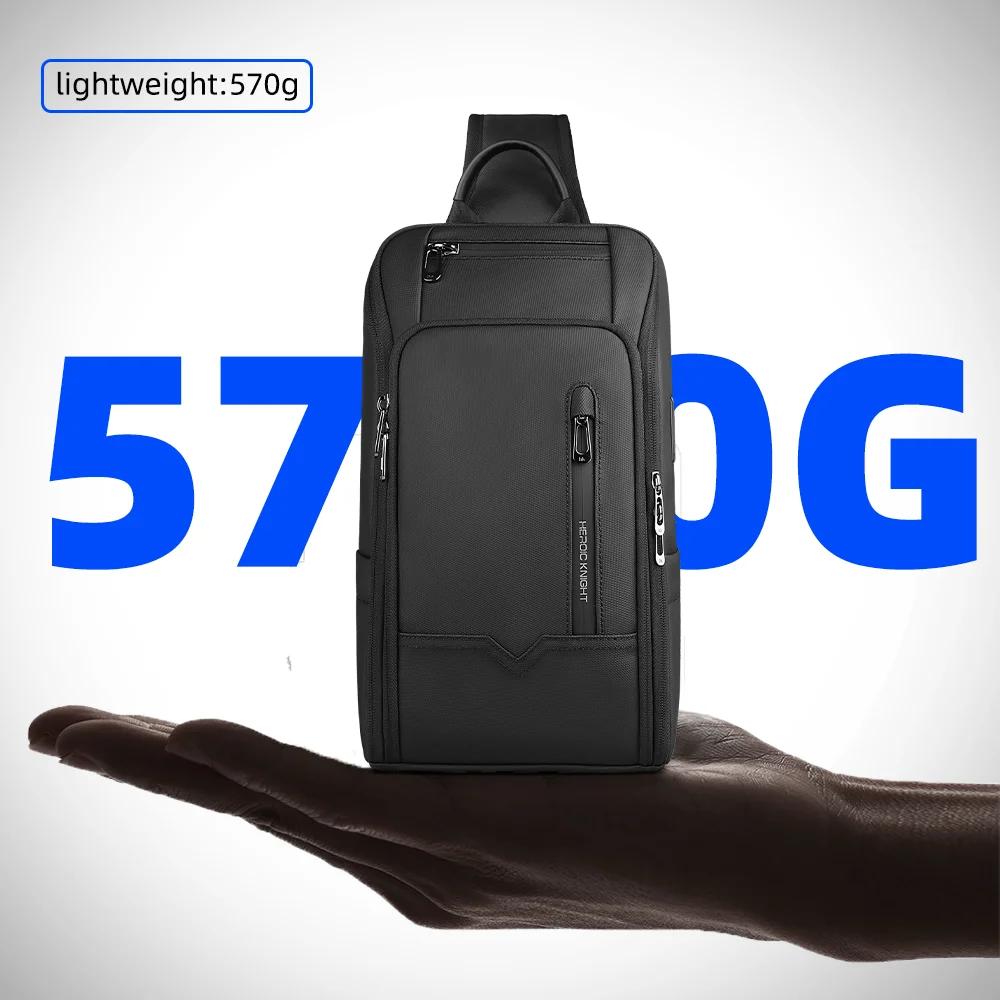 HcanKcan mode hommes sac à bandoulière multifonction USB sac à bandoulière étanche sac de messager t