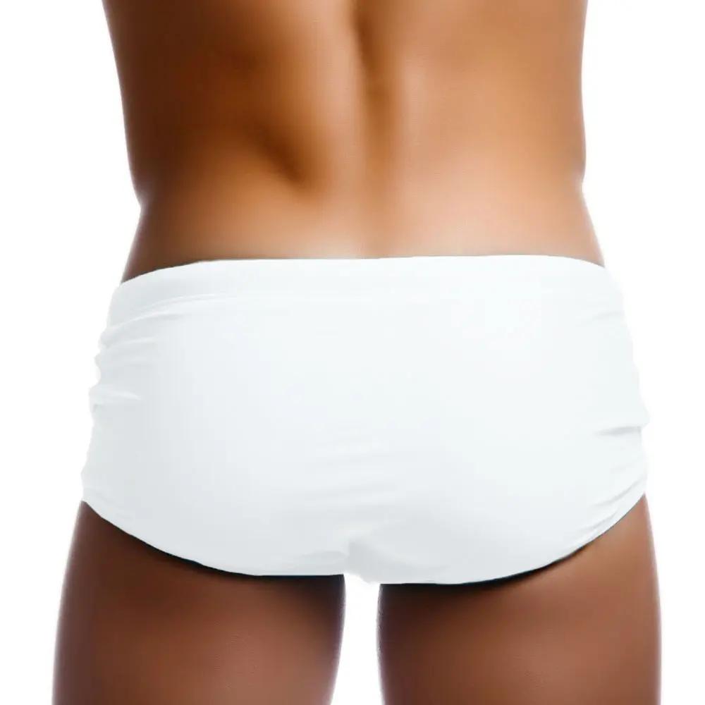 Maillot de bain push-up pour hommes - Rembourré couleur unie - Sport plage et surf