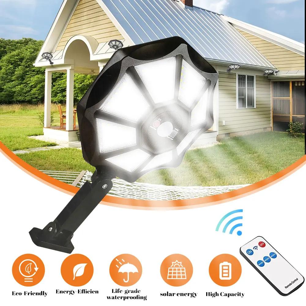 Lampes solaires LED étanches avec détecteur de mouvement, budgétaire de sécurité extérieur, applique