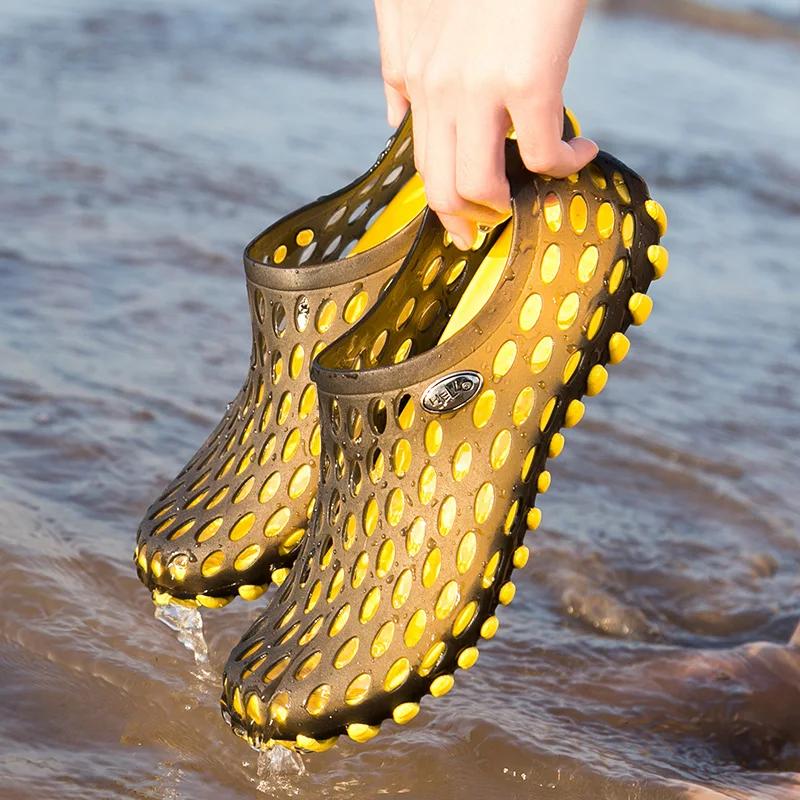 Sandales de plage unisexes - Pantoufles légères de voyage pour piscine et jardin grande taille
