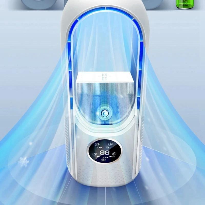 Refroidisseur d'air USB Portable, ventilateur électrique sans feuilles, minuterie silencieuse à 6 vi
