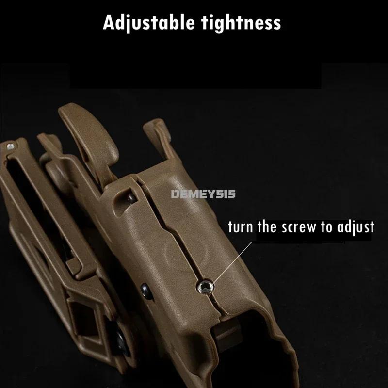 Étui pour pistolet tactique à traction rapide, réglable, pour la chasse en plein air, le tir, ceintu