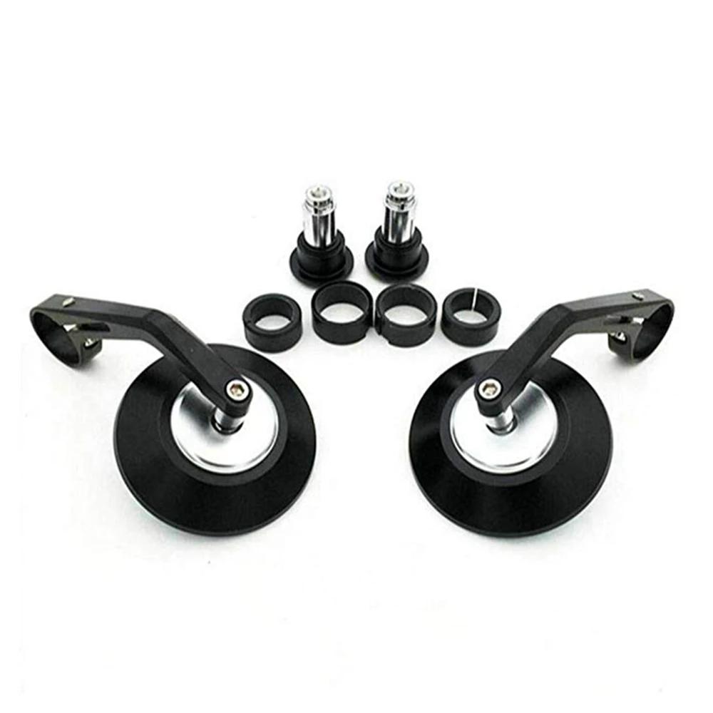 Rétroviseur de moto rond 7/8" CNC, pièces Cafe Racer, rétroviseur latéral de moto, rétroviseur de gu
