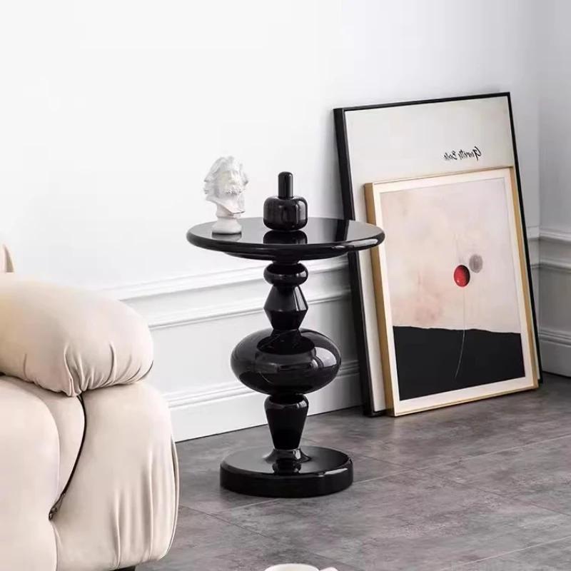  Table d'appoint scandinave, bureau de vie d'accent coloré, armoire de chevet créative, table d'app