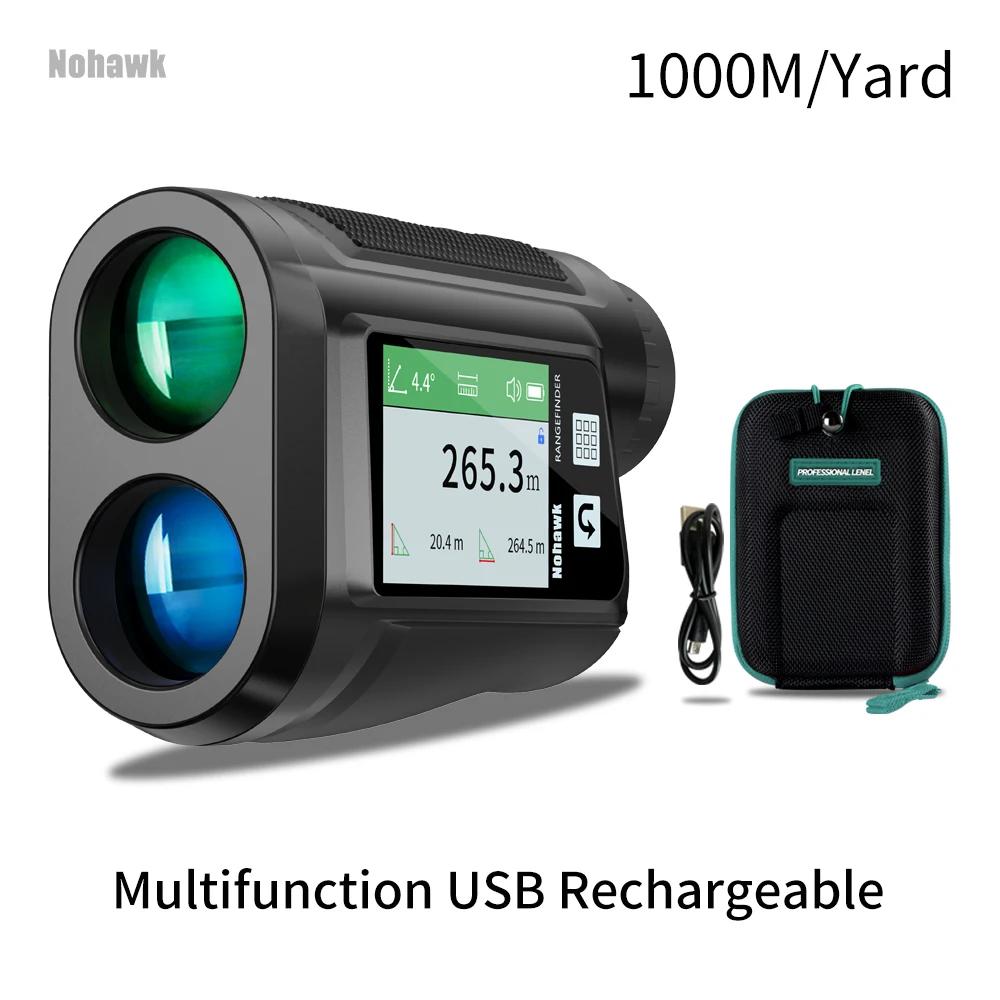 Nohawk-Télémètre laser de golf avec compensation de négociation d'inclinée, monoculaires de golfeur,