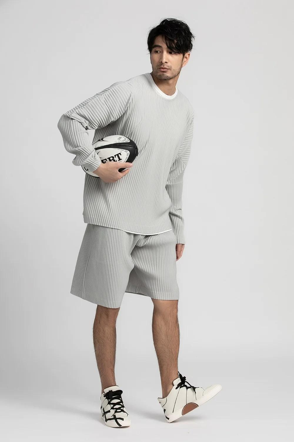 Miyake short plissé pour hommes vêtements Shorts décontractés amples vêtements d'été pour hommes Sho