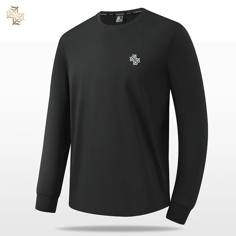 SBWL-T-shirt à manches longues pour hommes et femmes, T-shirt ample respirant, Course à pied en plei