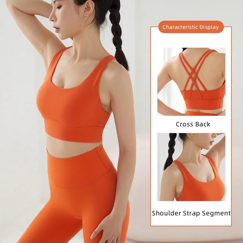 Soutien-gorge sport Push Up respirant - Nouvelle collection Yoga Fitness course à pied