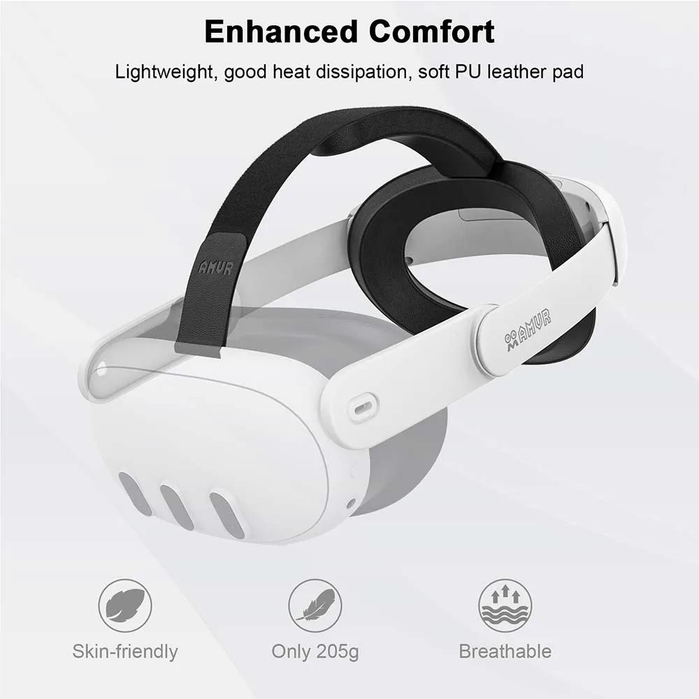AMVR sangle de tête confortable pour Quest 3S/3 VR casque bandeau chapeaux sangle Elite légère