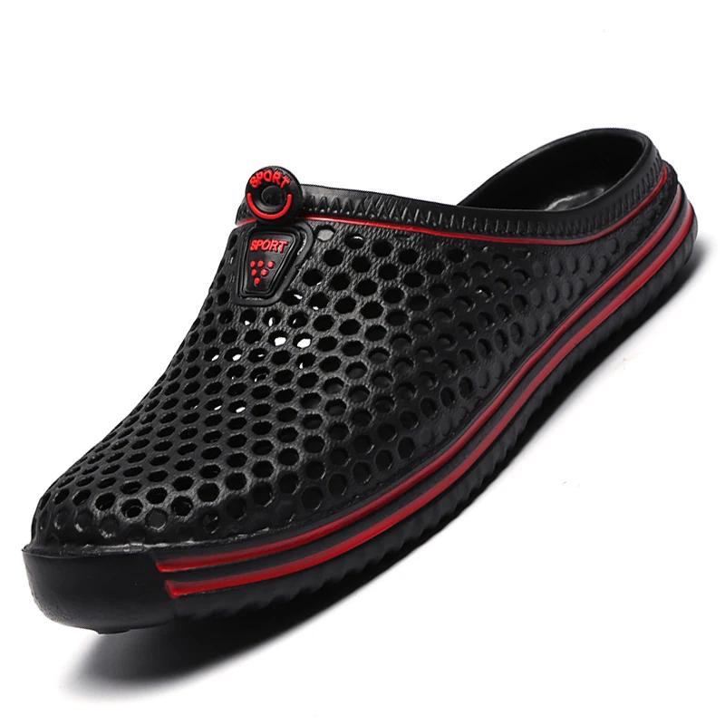 Hommes chaussures plage pantoufles unisexe évider décontracté femmes plage sandale tongs chaussures