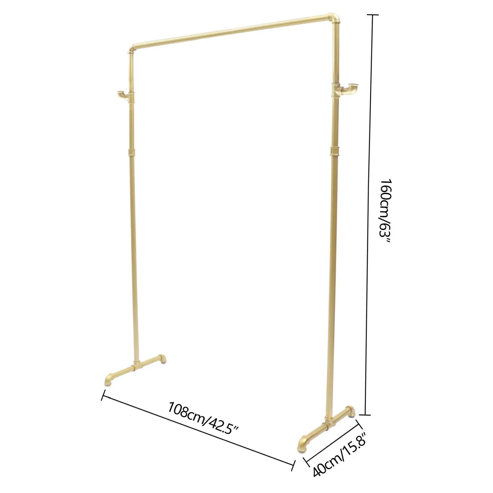 Tuyau industriel polyvalent pour vêtements, accessoire l'inventaire, T1 avec 2 crochets latéraux