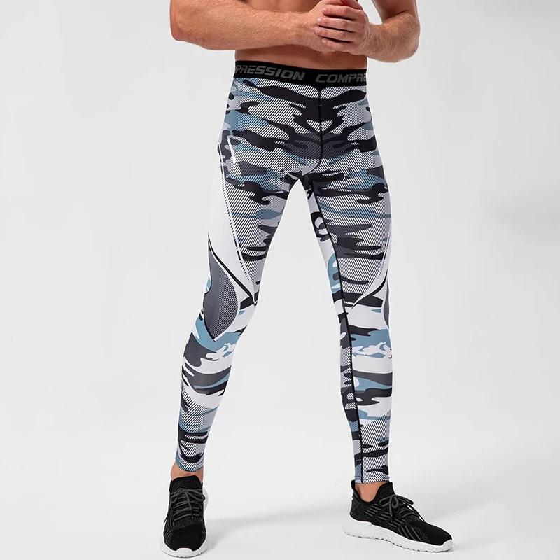 Pantalons de Compression pour hommes - Legging d'entraînement slim pour le sport et la course