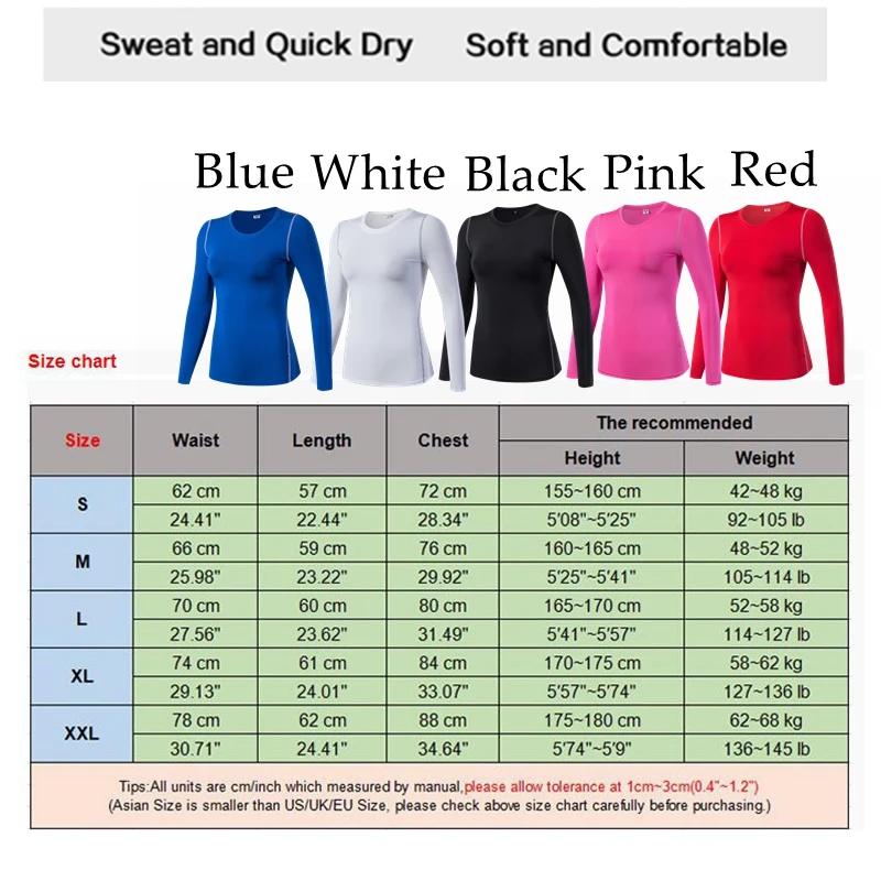 Couche de Base Fitness Sport chemise séchage rapide femmes manches longues haut Gym jogging dame T-s