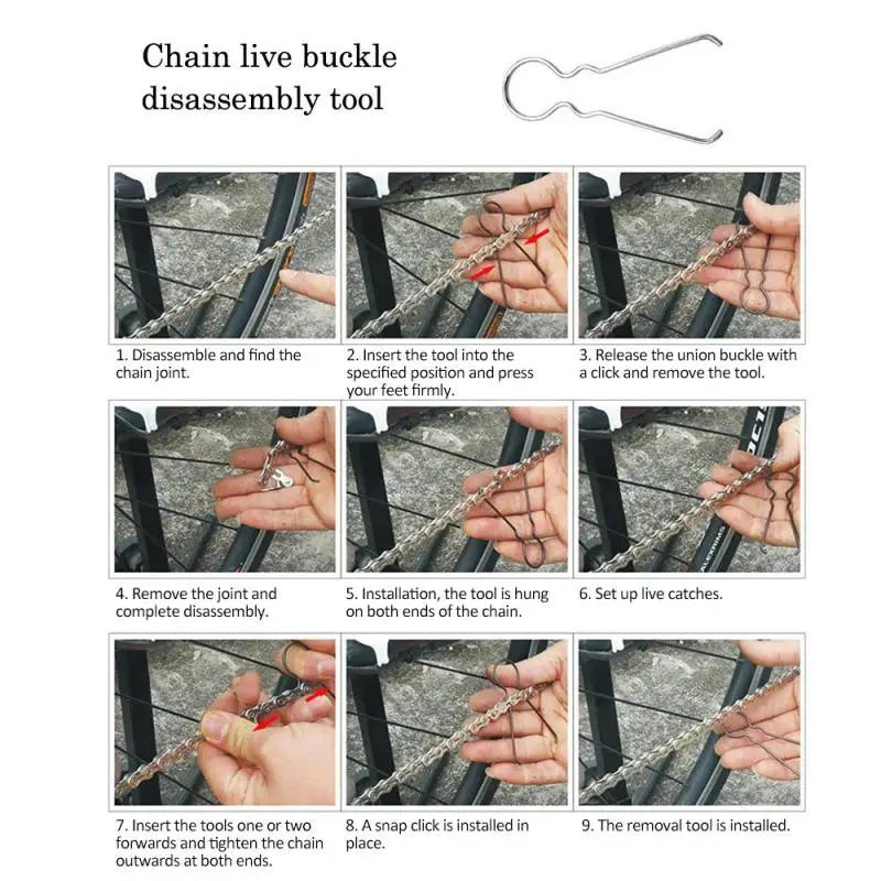 5 paires de connecteurs à maillons rapides pour chaîne de vélo, ensemble de verrouillage, chaîne d'a