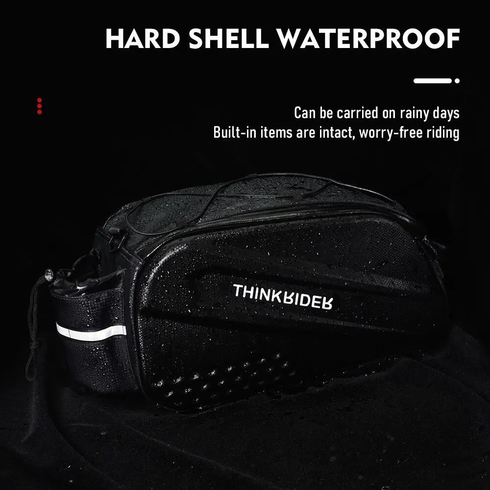 ThinkRider Vélo Dur Shell Tear Punch Sac, 14L grande capacité Punch Sac, Anti-Splash Matériel, avec