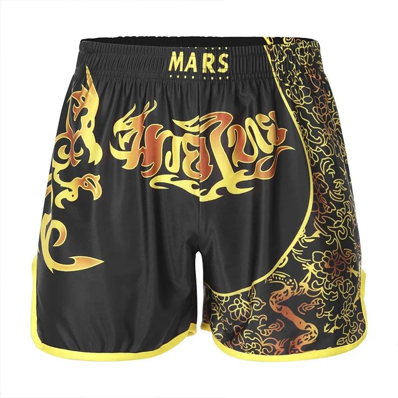 Boxers pour hommes de Muay Thai Shorts Sports MMA Combat Training Pantalon court