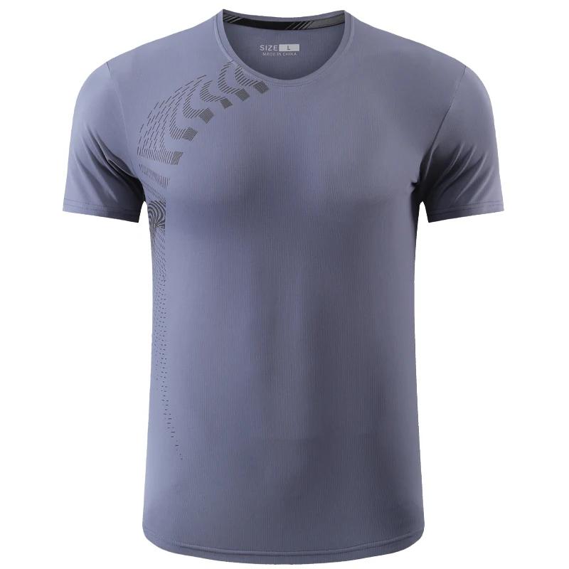 Chemises à manches courtes en nylon pour hommes, séchage rapide, col rond, impression de mode, entra