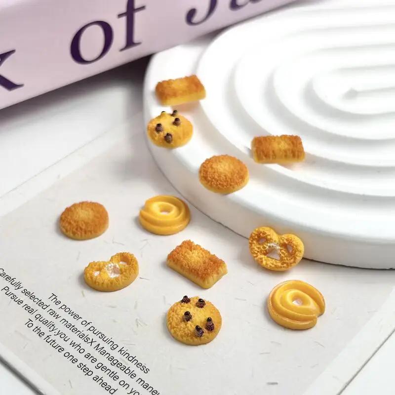 30 pièces de biscuits simulés 3D en résine, décorations créatives pour Nail Art, Biscuits aux harico