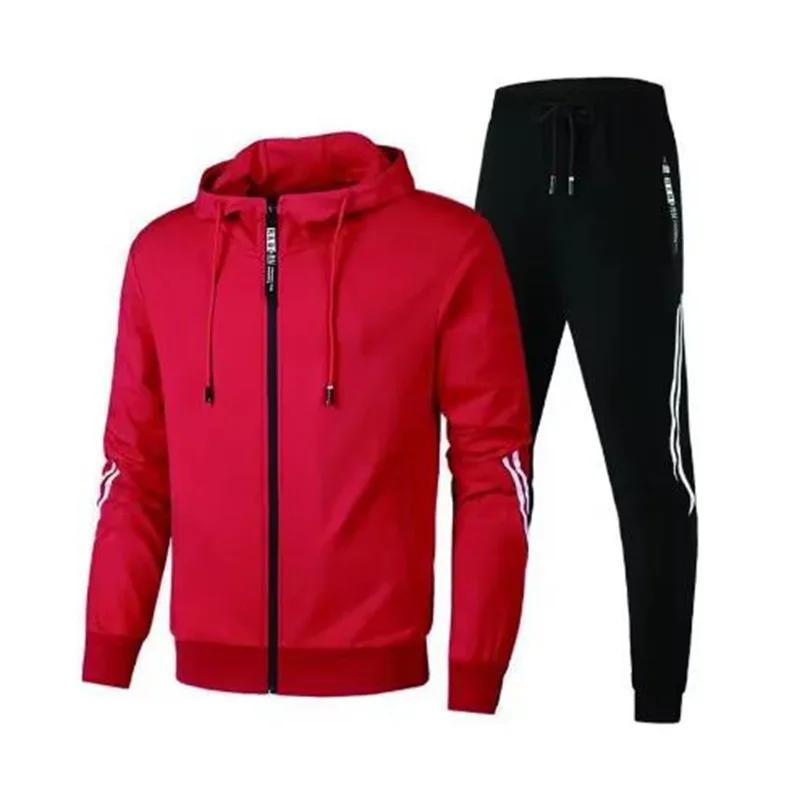 Ensemble pour hommes pull sweat à capuche survêtement à manches longues haute qualité sport costume