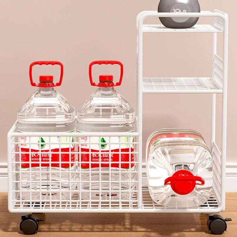 Étagère à livres multicouche pour stockage de documents, chariot multifonction, bureau, salon, snack