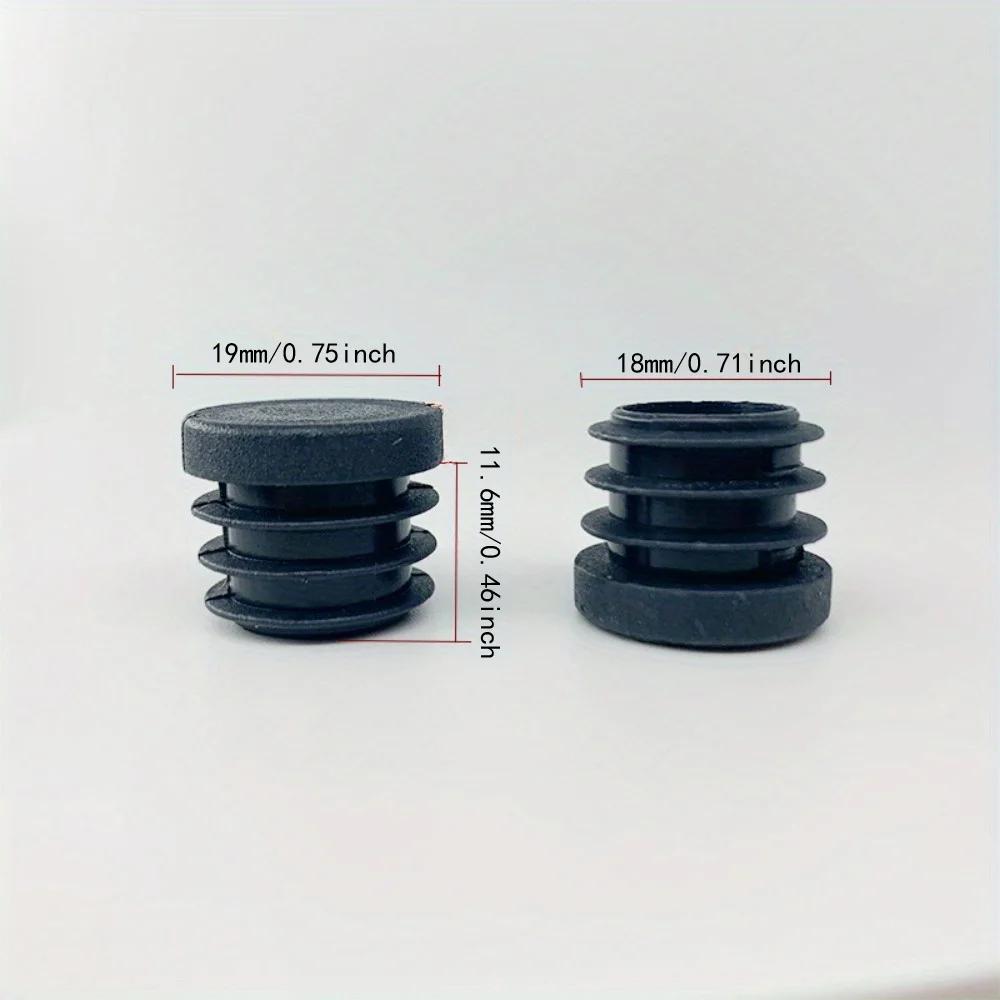Bouchons de trou en plastique ronds, inserts pour tubes métalliques, bouchons de quincaillerie, clôt