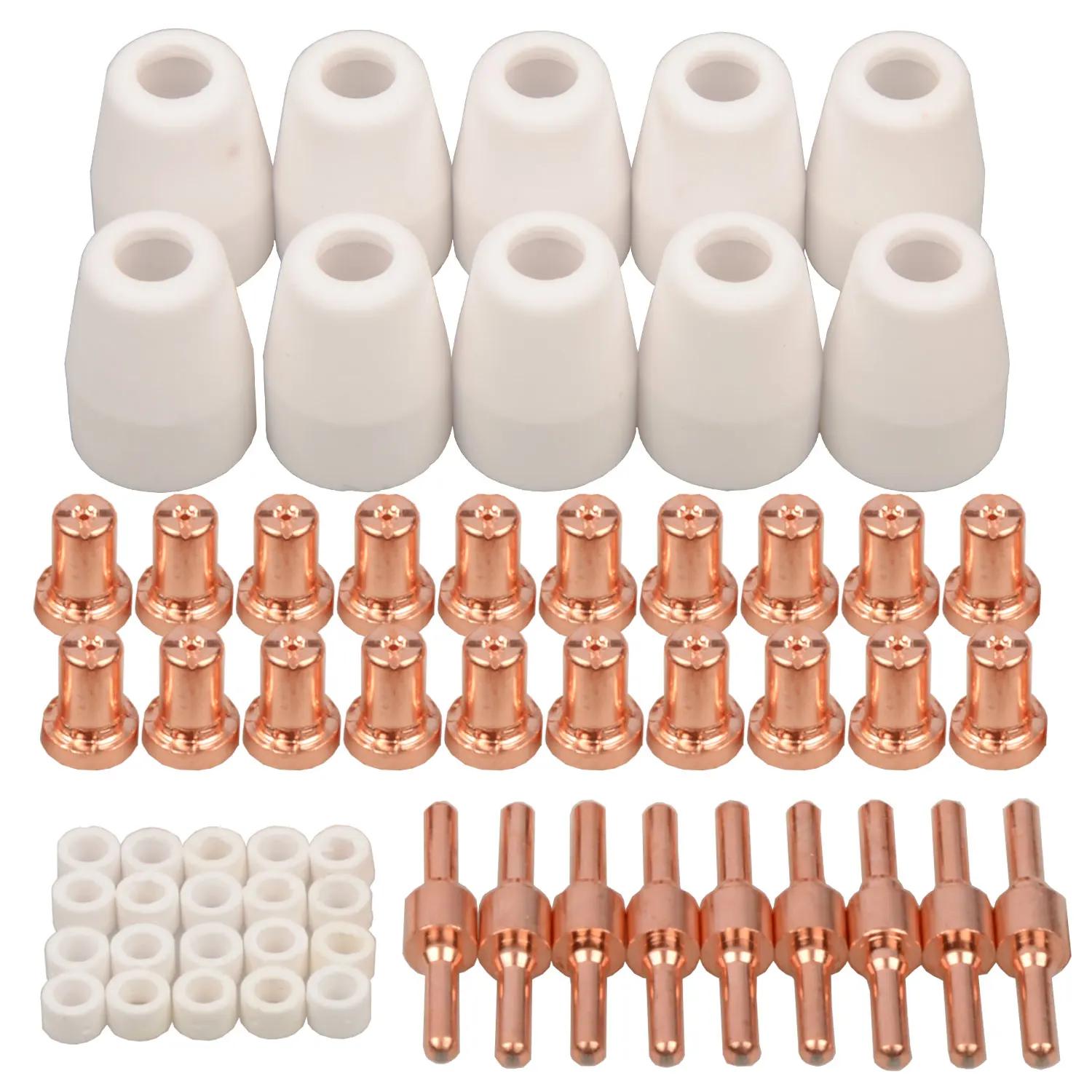 Kit de consommables étendus pour coupe Plasma PT31 PT-31 LG40, pointes d'électrode, tasse pour PT-31