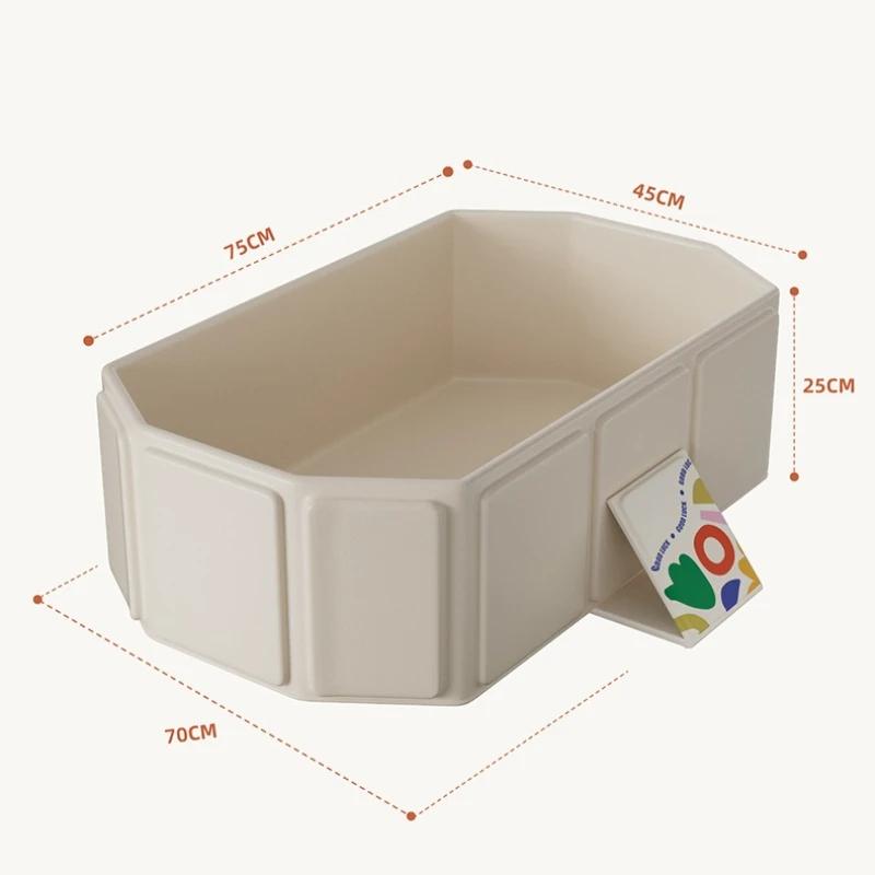 Grande baignoire pour bébé de 0 à 5 ans, baignoire pliable pour bébés assis et s'allonger, bassin de