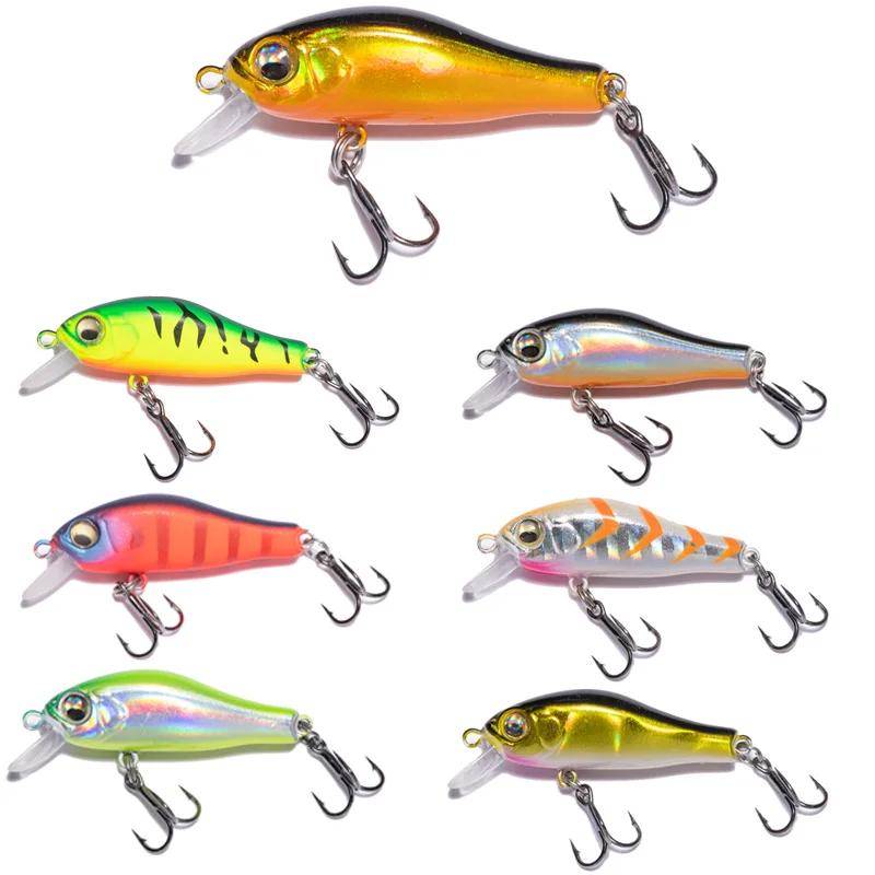 Aimant Flottant Minnow Appât 40mm/2.2g Leurres De Pêche Truite Crankbaits Longue Castiing Leurres De