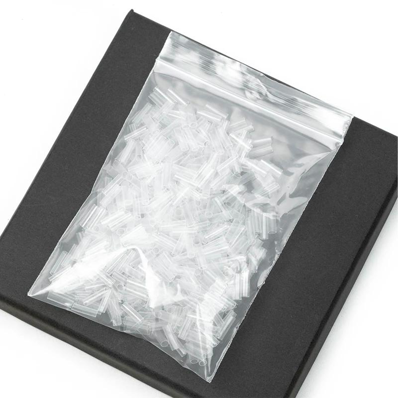 Tubes thermorétractables pour Extensions de cheveux, 500 pièces, sans adhésif, accessoires pour chev