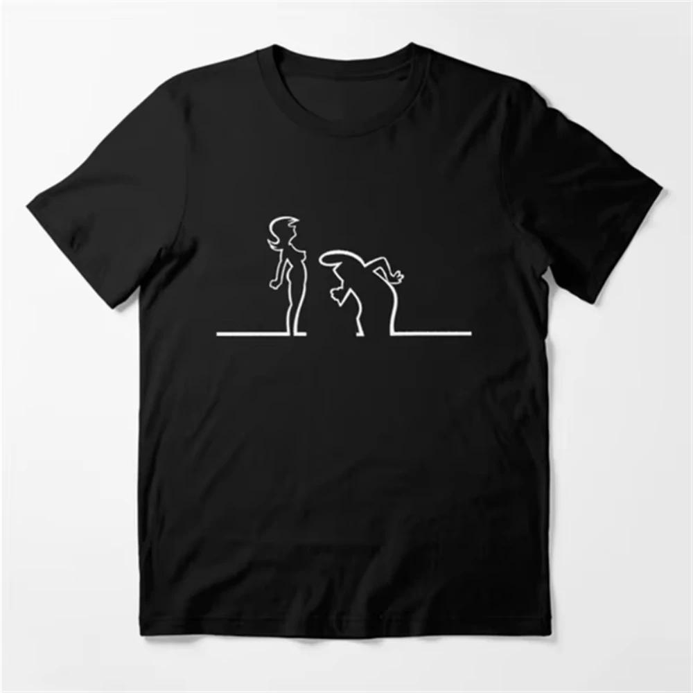 Créatif La Linea la ligne Osvaldo Cavandoli TV T-Shirt hommes mode heureuse femmes t-shirts Streetwe
