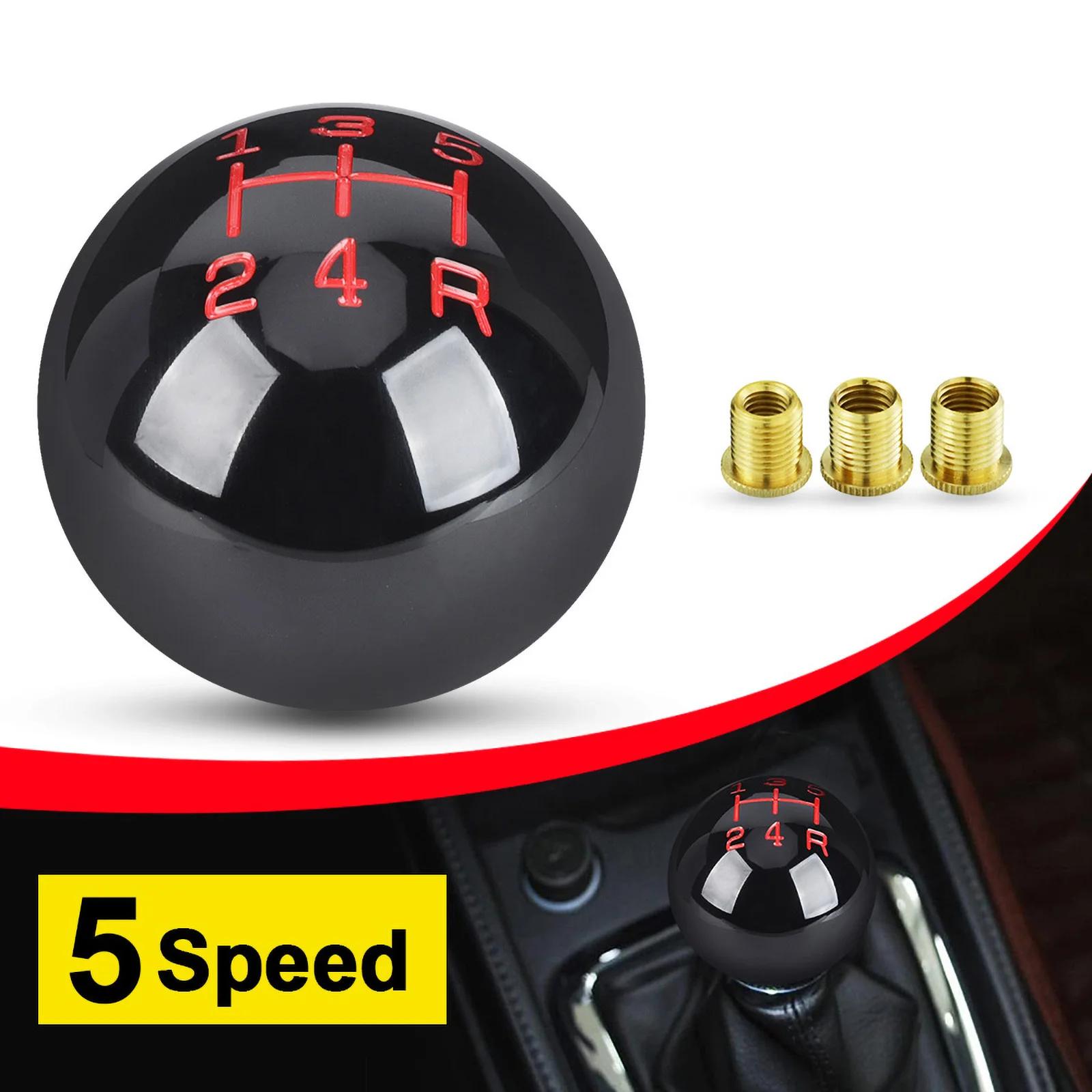 Pommeau de levier de vitesse à boule ronde avec adaptateur, manette de vitesse de remplacement, tête