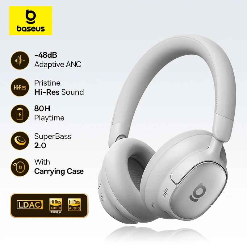 Casque Bluetooth Baseus Bowie MH1 avec réduction de bruit 48 dB, Hi-res LDAC, casque supra-auriculai