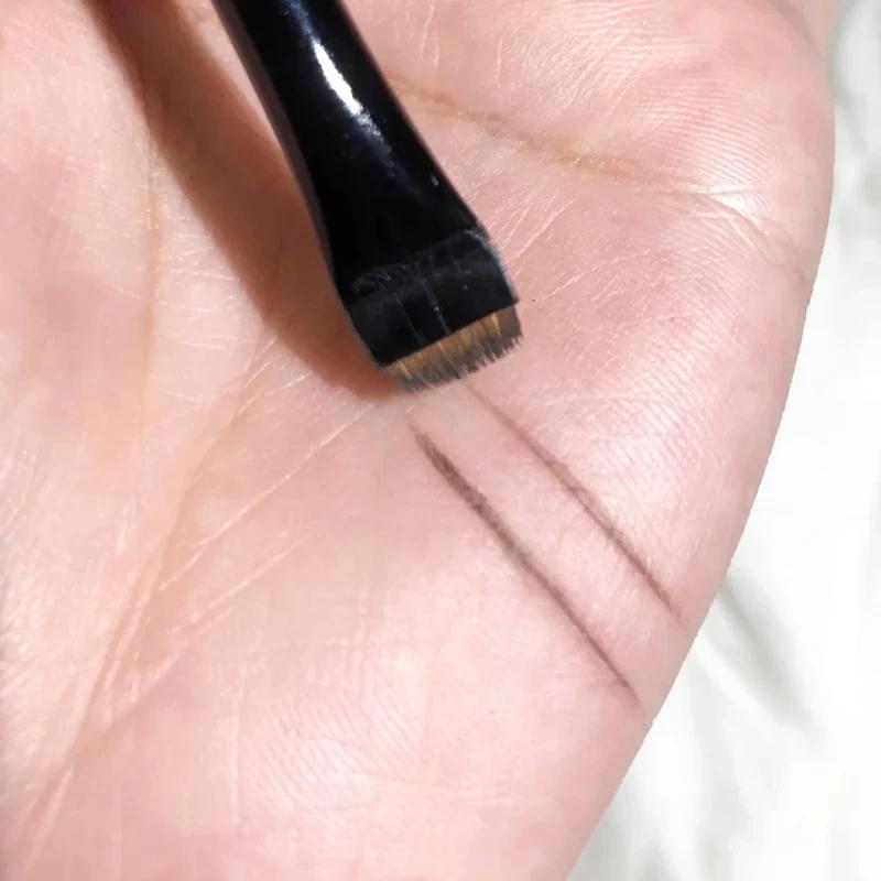 3 pièces/ensemble lame Eyeliner brosse sourcil brosse Portable plat fin Eye Liner sourcils Contour p