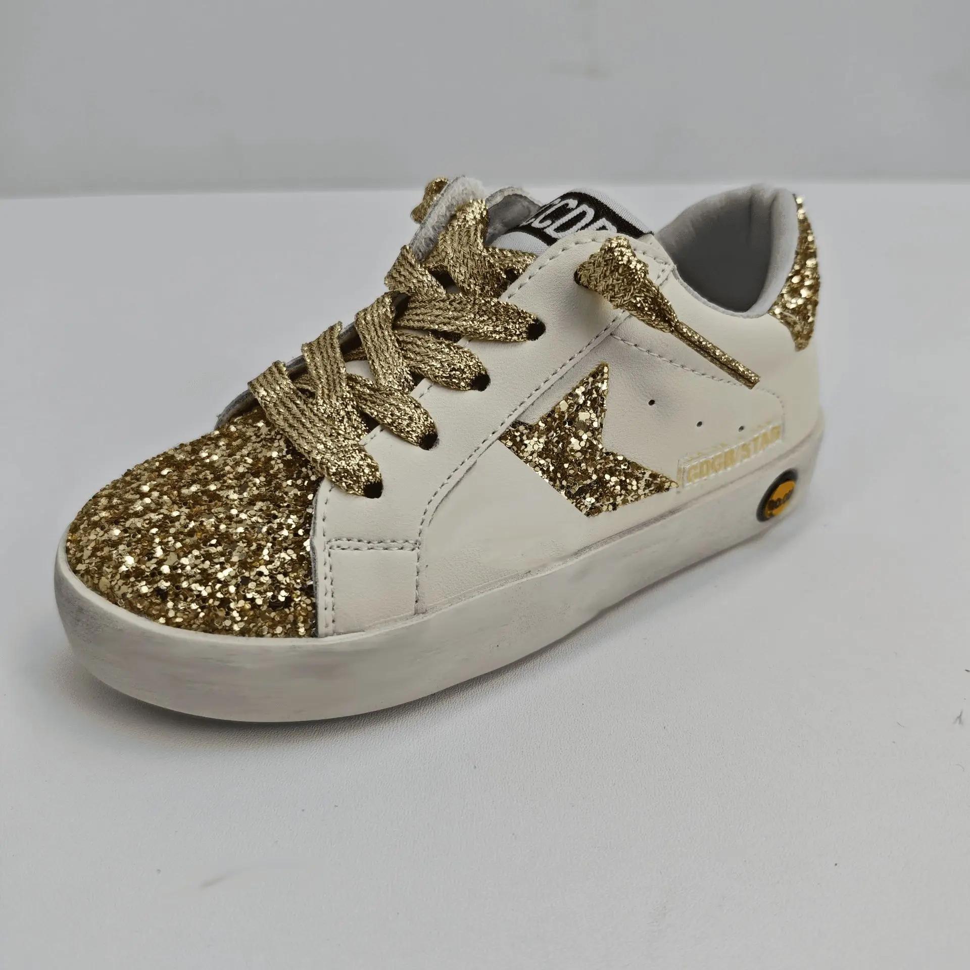 Enfants mode automne printemps enfants étoile conseil chaussure fille couleur bloquant chaussures dé