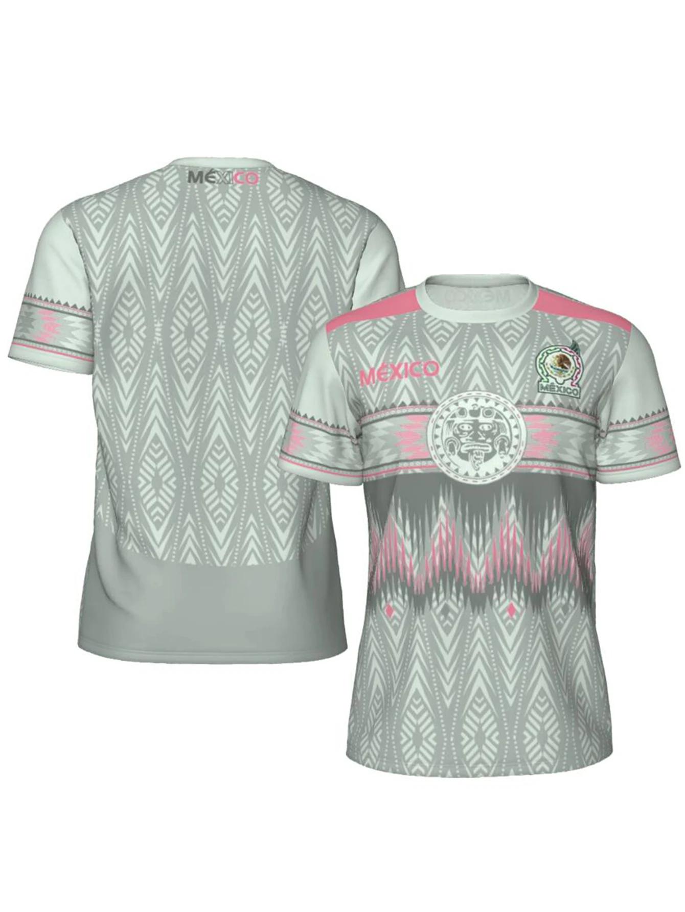 Maillot de football du Mexique pour hommes, maillot de football respirant à manches courtes, style é