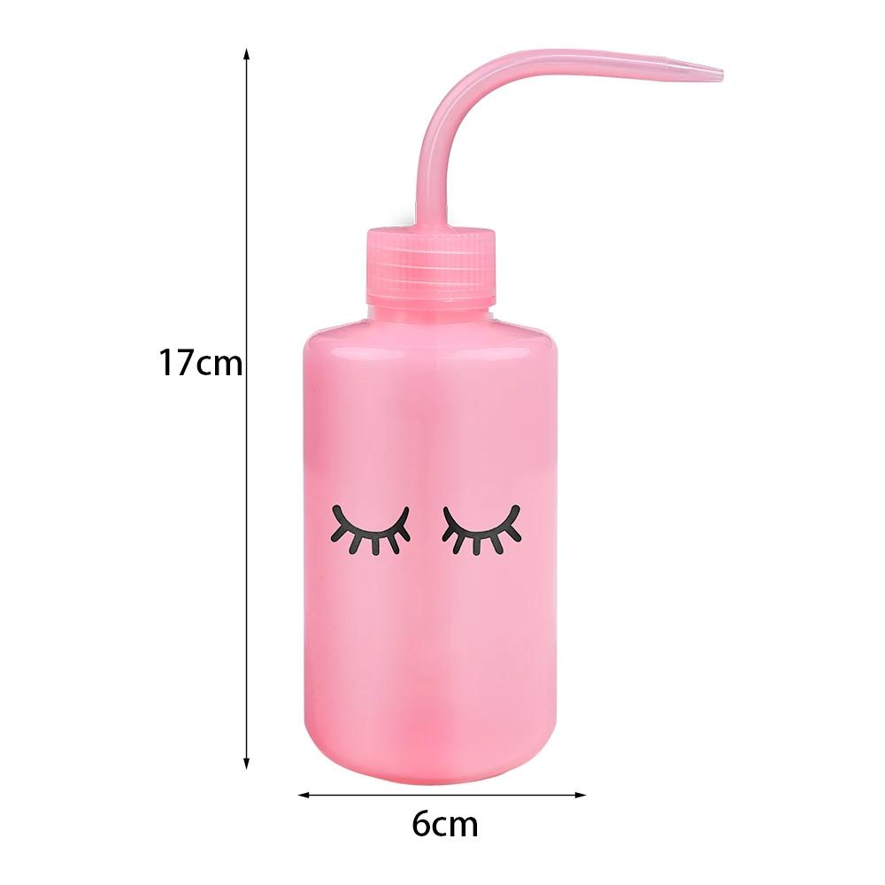 Bouteille de nettoyage de cils, bouteille de nettoyage du coude, compte-gouttes à pression d'eau, bo