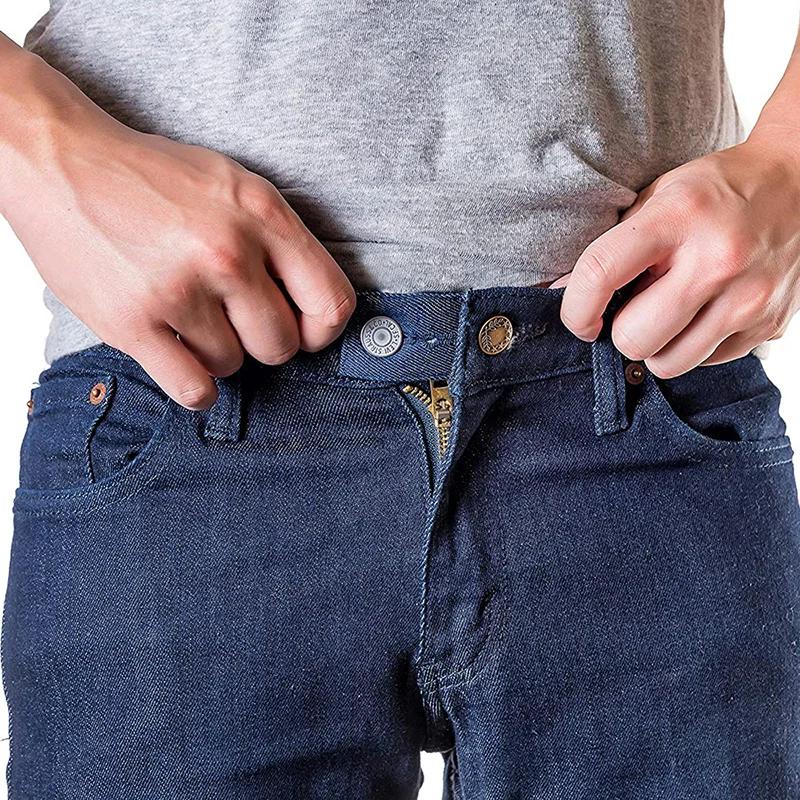 4 pièces/ensemble Denim jean taille extensions ceinture extenseurs pour hommes femmes pantalons de g