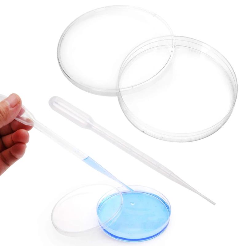 Boîtes de pétri en plastique 35-90mm, plat de Culture cellulaire résistant aux hautes températures a