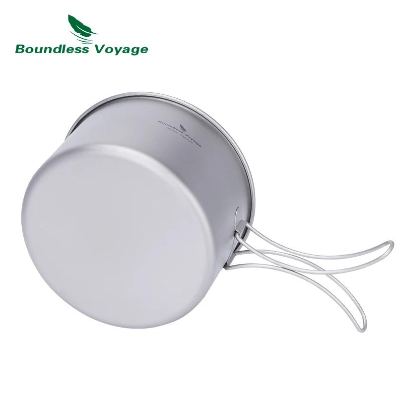 Pot en titane Voyage sans limites 1,2 l 1,8 l 2,4 l, ensemble de cuisine de Camping, Pot de sac à do