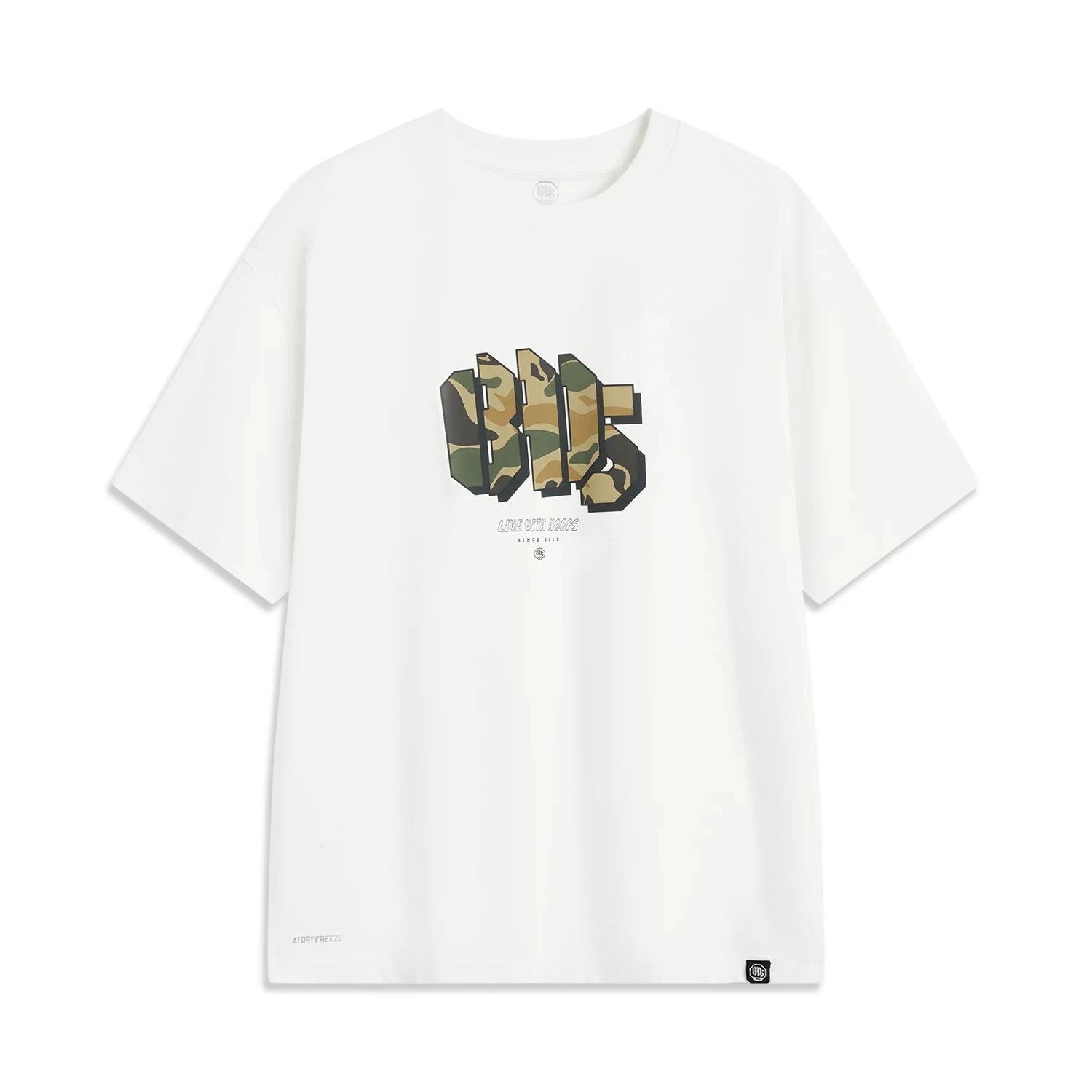 Li-ning T-Shirt de basket-ball BADFIVE pour hommes au frais sec 71% coton 29% Polyester doublure res