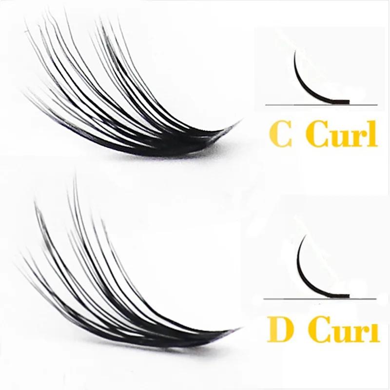 20D/30D cils de vison 1 boîte/60 paquets extension de cils naturels 3D russie cils individuels grapp