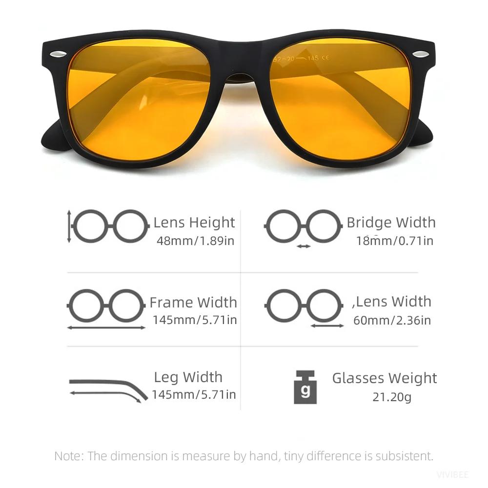 VIVIBEE Vision nocturne lumière bleue bloquant les lunettes hommes carré ordinateur Protection des y