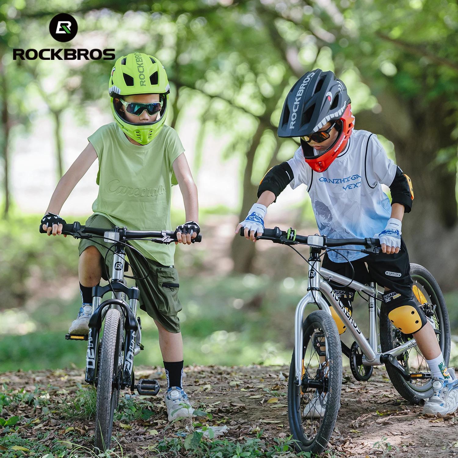 ROCKBROS casque de cyclisme enfant résistant aux chocs casque croisé détachable casque intégral Prot