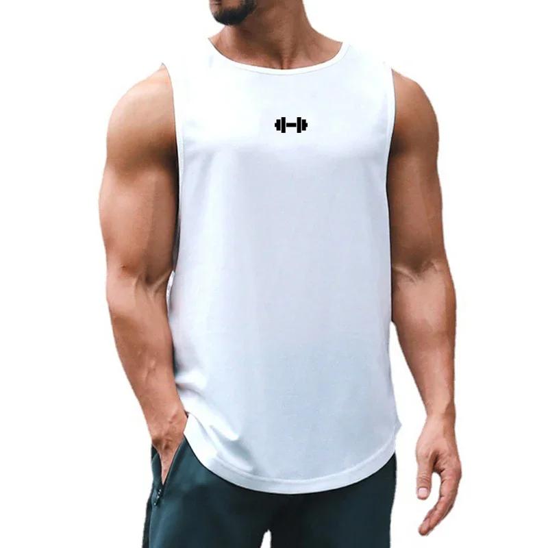 Vêtements de sport à séchage rapide pour hommes, gilet imprimé pour exercices et fitness en salle, 6